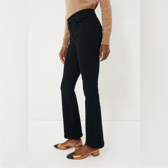 MOTHER The Weekender Jean Not Guilty Black Flare Leg Mid Rise Tuckernuck Sz 31 - Picture 2 of 16